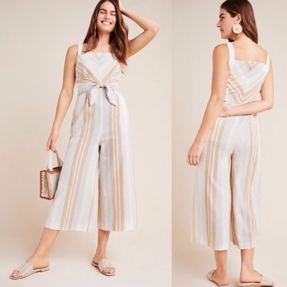Anthropologie Pants - Anthropologie Savannah striped jumpsuit